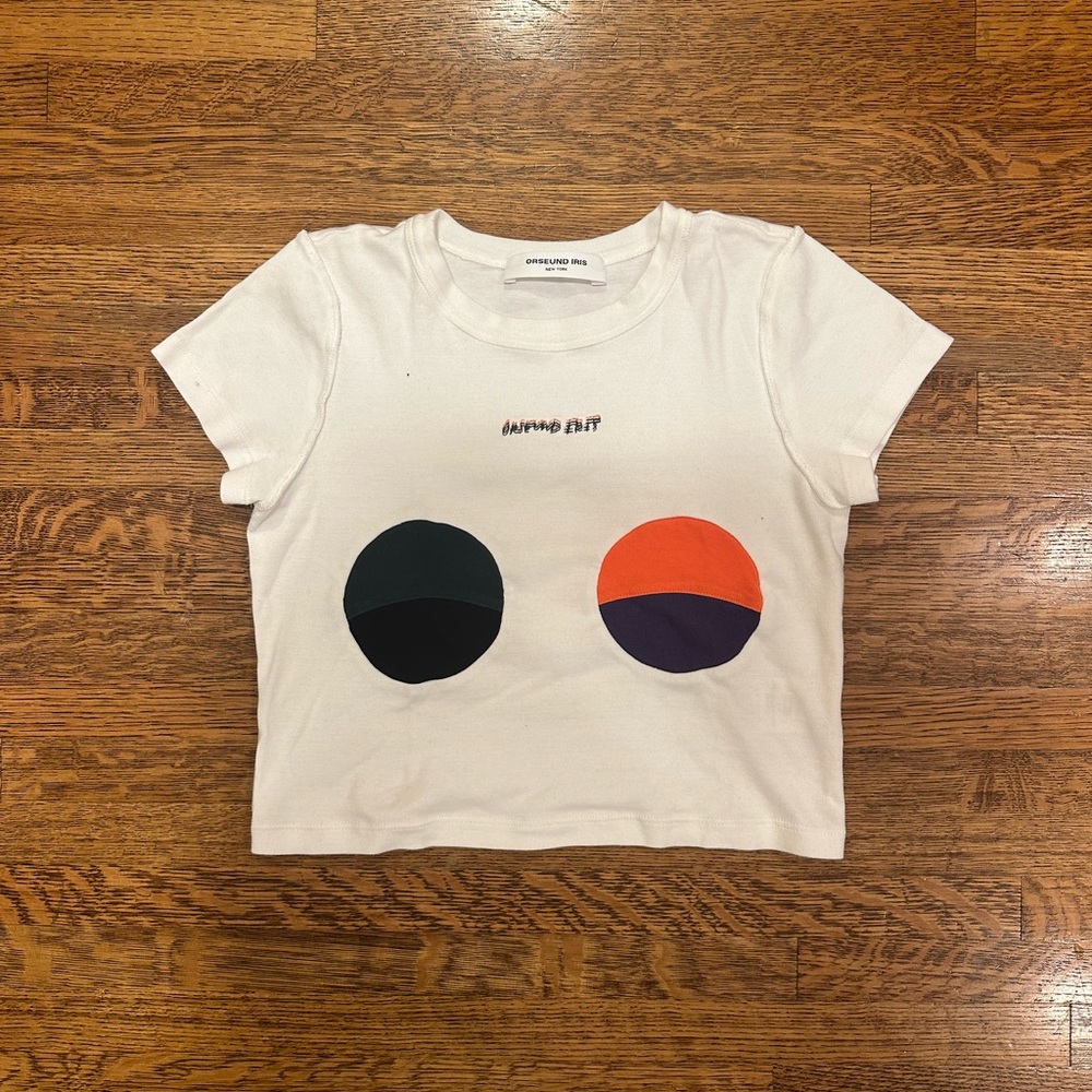 ORSEUND IRIS BABY TEE W/BOOB CUT OUT